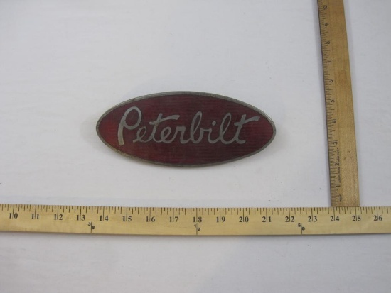 Metal Peterbilt Truck Emblem, 10 oz