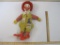 Vintage Ronald McDonald Plush and Vinyl Doll, 1978 McDonalds, 1 lb