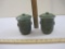 Set of 2 Lidded Ceramic Cups, Japanese, 2 lbs