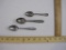 Three Vintage Hotel Spoons from Hotel Crillon and Hampshire House, 2 oz