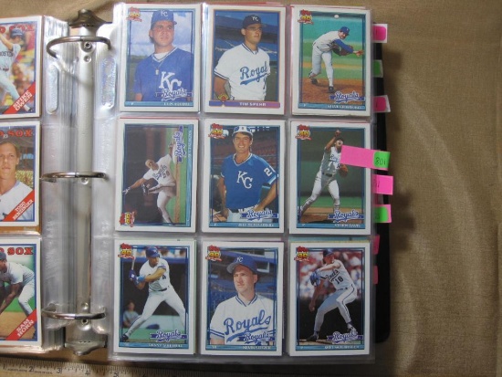 Assorted Topps Royals baseball cards, includes Jeff Montgomery , Storm Davis.