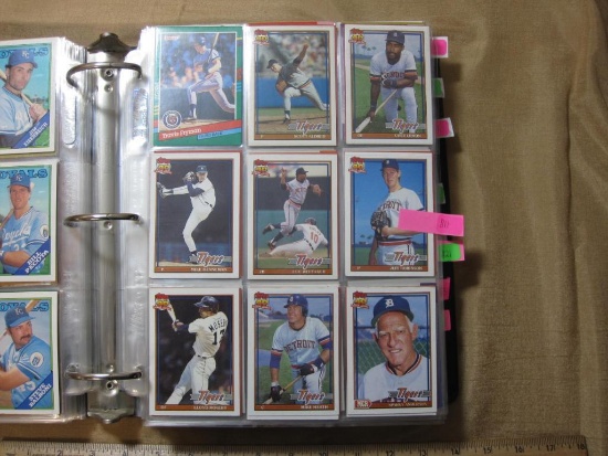 Assorted Topps and Donruss Tigers baseball cards,includes Sparky Anderson, Rob Richie, Eric King