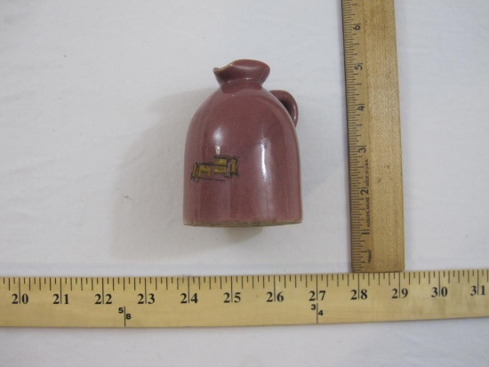 Vintage Ceramic Jug, Vermont Maple Syrup (Burlington VT), 7 oz