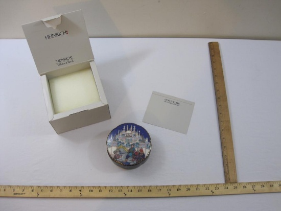 Vintage Heinrich Porcelain Box " In Search of the Firebird", Limited Edition, in original box, 15 oz