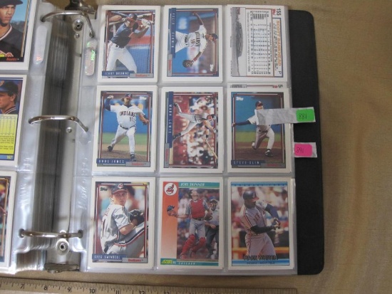 Assorted Topps baseball cards includes Indians, Mariners , Mets , Padres, Phillies, Tigers, Rangers,