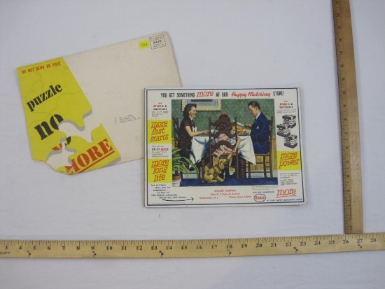 Vintage Happy Motoring Edward Kompass Store Advertising Puzzle, 3 oz