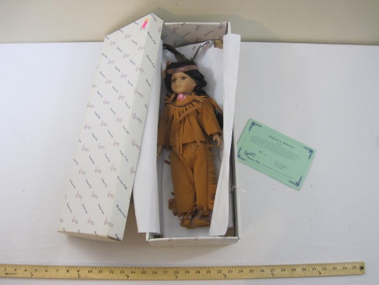 Pavati Native American Porcelain Doll, Heirloom Edition, Duck House, in original box with