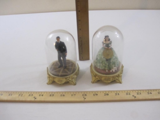 Two Gone with the Wind Display Figures: Rhett Butler and Scarlett's Flirtations, Turner