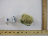 Two Miniature Houses including ceramic ornament and resin B Cummings Signmaker house, 13 oz