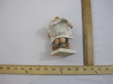 Vintage Latest News Ceramic Hummel Figure #184, Goebel, 9 oz