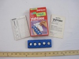 Travel Yahtzee Game, 1989 Milton Bradley, in original box, 5 oz