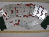 Lot of Vintage Metal Bridge Card Holders, 36 holders and extra felt base pads, 8 lbs 6 oz