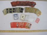 Lot of 6 Decks of Playing Cards, 1 deck is sealed, others appear to be complete, 1 lb 2 oz