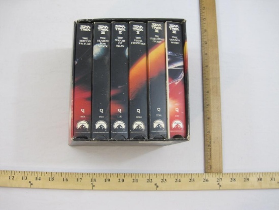 Star Trek The Movie Collection VHS Set, 1993 Paramount Pictures, missing VHS IV, 3 lbs 5 oz