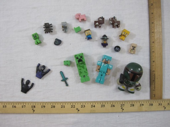 Lot of Assorted Minecraft Toys and Mighty Muggs, 6 oz