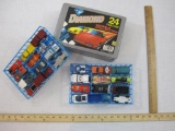 Diamond Wheels Collection 24 Car Case with Cars with Hot Wheels cars from 1970s-early 2000s, 3 lbs 4
