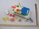 Vintage Fisher Price Little People Boat 985 and Accessories, 1972, 2 lbs 13 oz