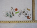 Lot of Assorted Advertising Key Chains including Hershey's, Perrier, Heineken and more, 8 oz