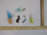 Lot of Novelty Key Chains including Tupperware, Troll, TMNT and more, 2 oz