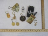Lot of Assorted Casino Themed Key Chains, 7 oz