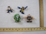 Four Action Figures including Wolverine, Blob and more, 5 oz