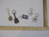 Lot of Assorted Key Chains from Colorado, Michigan, Ohio and Illinois, 5 oz