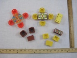 Lot of Assorted 1970s Fisher Price Little People Home Accessories, 12 oz