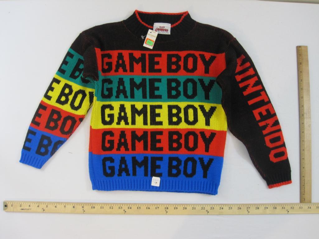 Vintage Game Boy Multicolored Sweater Size Proxibid