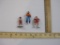 Three Vintage Barclay Lead Figures including ice skaters and girl (B164), 4 oz