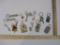 Lot of Assorted Key Chains including cat grandma's keys, and more, 10 oz