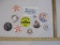 Lot of Political Pin-Back Buttons and Ticket including Nixon, Dole, Bush and more, 7 oz