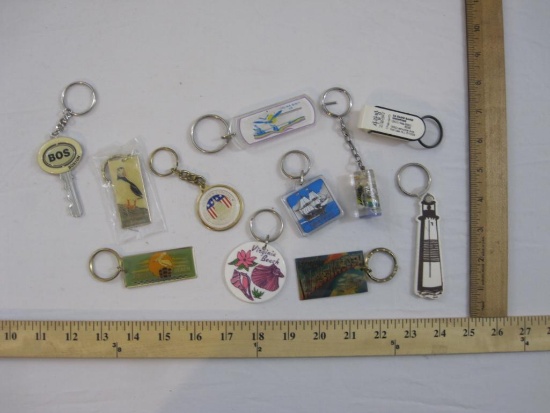 Lot of Key Chains from Eastern US including Boston, Plymouth, Virginia Beach, Baltimore and more, 7