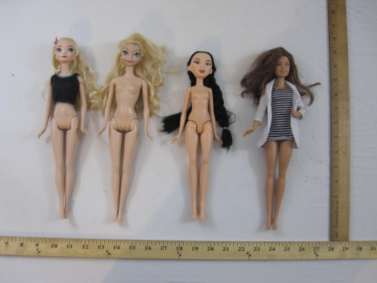 Four Dolls from Mattel and Hasbro, 1990s-2000s, AS IS, 15 oz