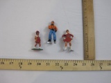 Three Vintage Barclay Lead Figures including ice skaters and girl (B164), 4 oz