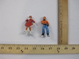 Two Vintage Barclay Lead Ice Skating Figures, 3 oz