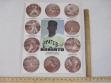 Roberto Clemente Achievement Poster, poster may be rolled and shipped separately in a tube