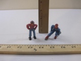 Two Vintage Barclay Lead Skiier Figures, AS IS, 4 oz