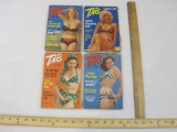 Four 1950s TAB Pin-Up Magazines, 15 oz