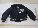 Vintage 1960s Wool Letterman Style New York Yankees Jacket, YOUTH SIZE, Pyramid Outerwear