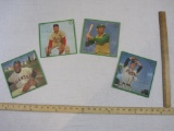 Lot of Four 1962 Sports Champions 33 1/3 RPM Baseball Records, unpunched, including Warren Spahn,