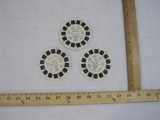 Three Vintage View Master Slides/Reels including Vatican City, Space Mouse in Cat-astrophe, and