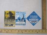 Three Country Concert Local Crew Access Badges including George Strait, Ted Nugent, and Trace Adkins