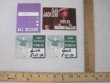 Four Alan Jackson Concert Local Crew Access Badges