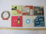 Seven 45 RPM Records including Glenn Miller, Frankie Carle, and more, 1 lb 5 oz