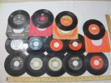 Thirteen 45 RPM Records including Andy Kim, Rare Earth, Jim Croce and more, 1 lb 3 oz