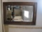Vintage Oak Framed Mirror, approx 27x19 inches