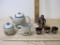 Otagiri Japan Tea Pot, Creamer, and Sugar and Japanese Sake Set