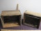 Two Vintage Wooden Tuscan Dairy Milk Crates, see photos