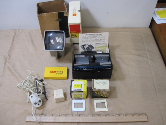 Lot of Slide Projector Items, Carousel Stack Loader and more