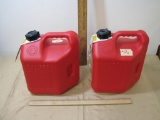 Two 2 Gallon 8 oz Gasoline Canisters